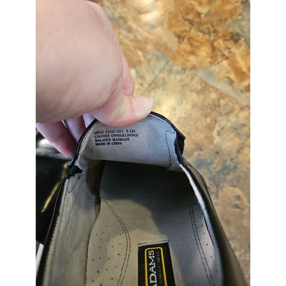 Stacy adams Dress Shoes Black Size 8.5 (S3) - Picture 5 of 8